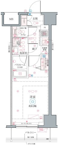 クレヴィスタお花茶屋の間取り