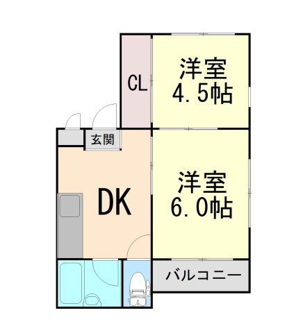ドエル岡本の間取り