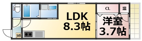 【間取り】 | レジデンスコート深江橋　仲介手数料無料