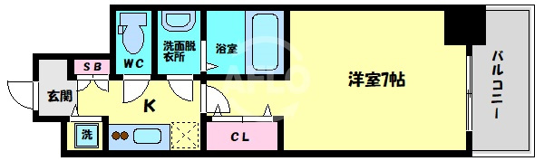 エスリード大手前の間取り|エスリード大手前　間取り