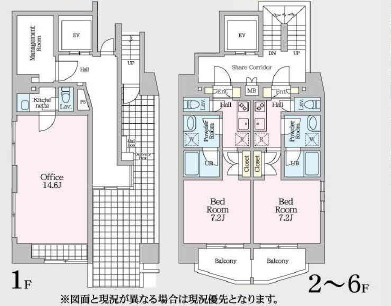さいたま市浦和区　アクアルミエールの間取り