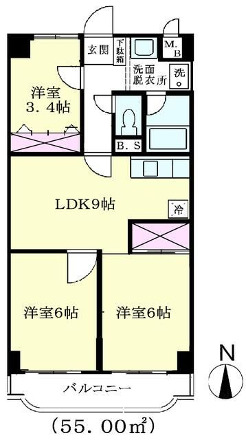 大須賀レジデンスの間取り