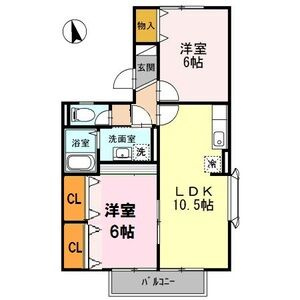 【間取り】 | カッセル II | 間取り図です。