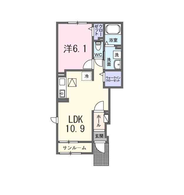ヴィラやすの間取り