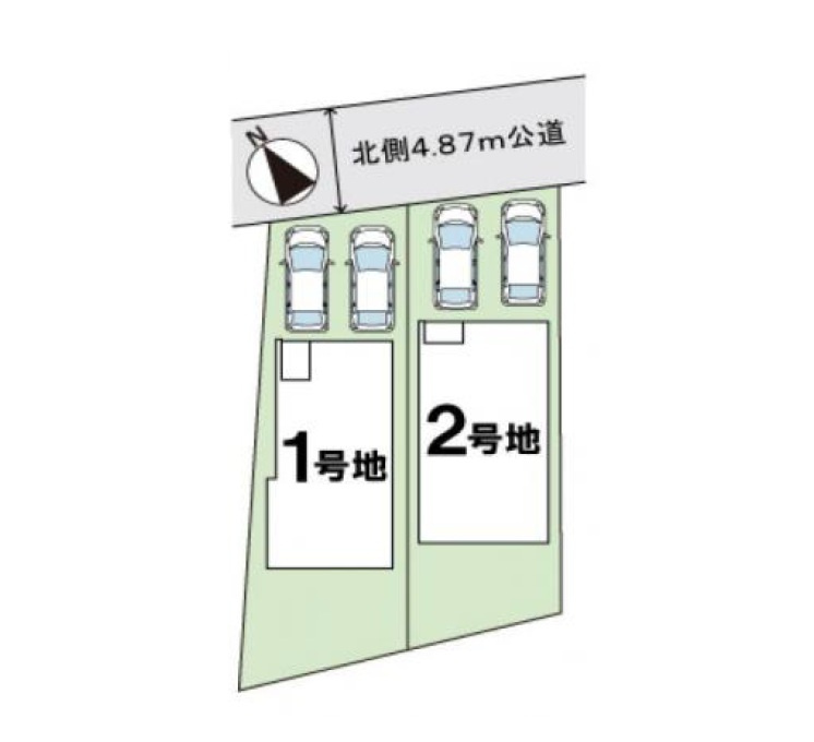 春日市弥生4丁目第1-2棟（2号棟）　の区画図|配置図（2号棟）