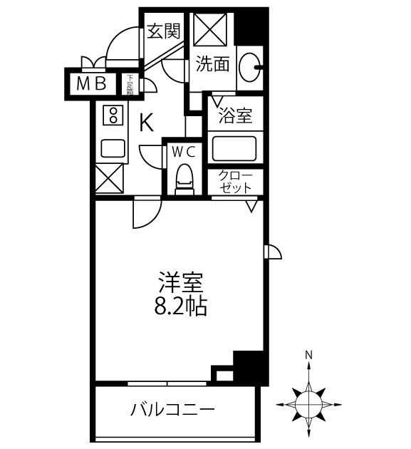 パークフロント常盤の間取り