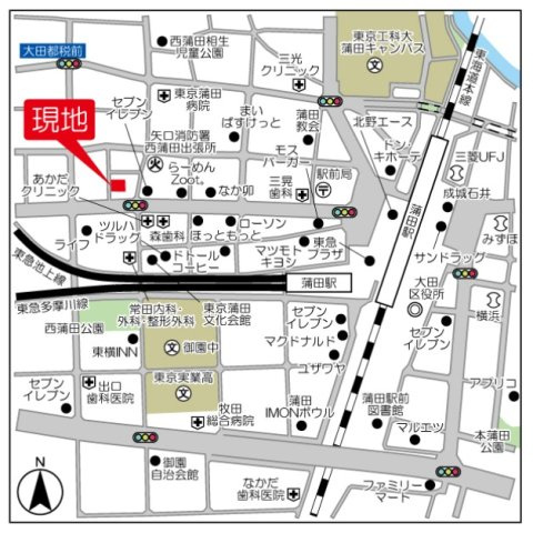 スタイリオ蒲田Ⅱの地図|地図