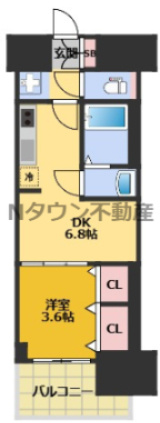 【間取り】 | プレサンス　ジェネ　上前津 | 間取りです。