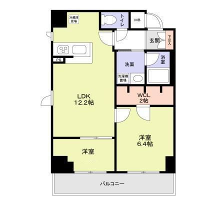 Ｇｒａｎｄ，Ｆｏｒｋｓ清澄白河の間取り|間取りです。