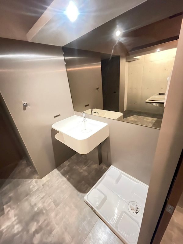 福岡市博多区比恵町の賃貸マンションの独立洗面台