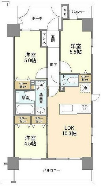 ジニア浅草の間取り