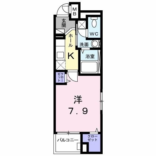 グランツ堀田の間取り