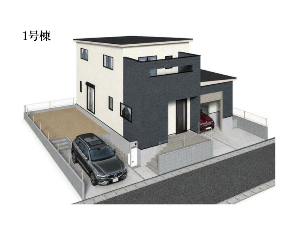 鈴鹿市稲生町《1号棟》の外観パース
