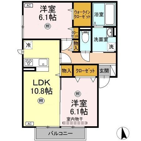 ボヌールBの間取り