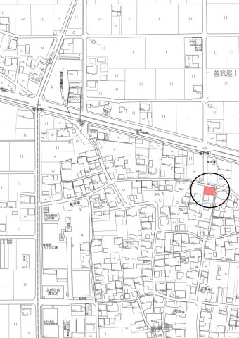 土地　曽我屋の地図