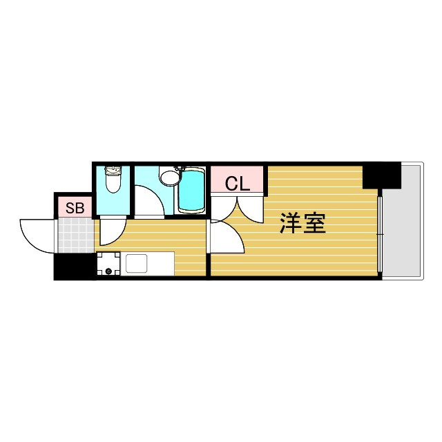 ローズコーポ新大阪9の間取り