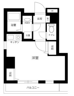 ミリオンステージ西早稲田壱番館の間取り|間取りです。