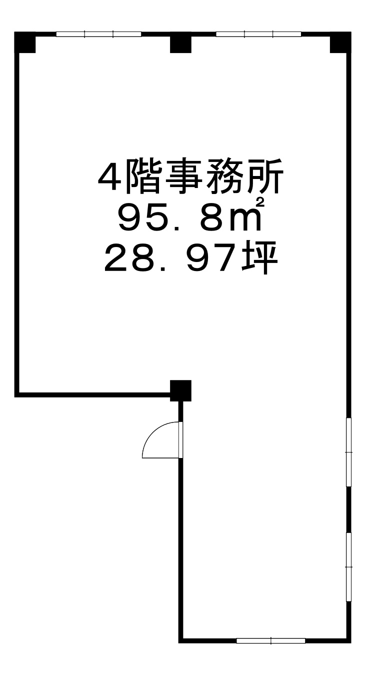 大和ビル 貸店舗・事務所の間取り
