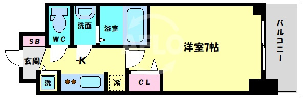 S-RESIDENCE都島の間取り|S-RESIDENCE都島　間取り