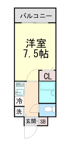 ディナスティ神戸元町通の間取り
