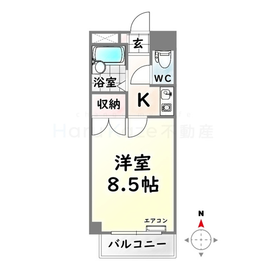 【間取り】 | ハートイン白砂町W棟【名古屋市賃貸・全戸角部屋】