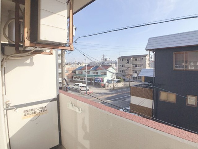 【バルコニー】 | ハートイン白砂町W棟【名古屋市賃貸・全戸角部屋】