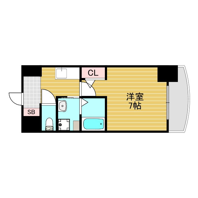 ローズコーポ西中島の間取り