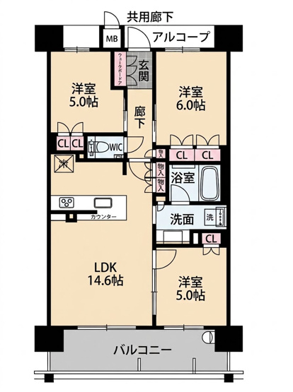 【間取り】 | プレミスト茨木双葉町