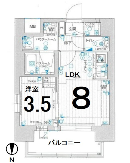 【間取り】 | プレサンスレイズ金山アクス