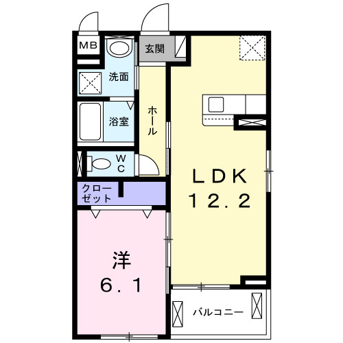 プリートモーデの間取り