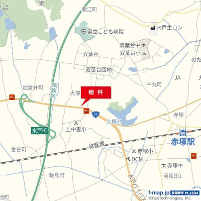 【地図】 | 大塚町1546-1貸地