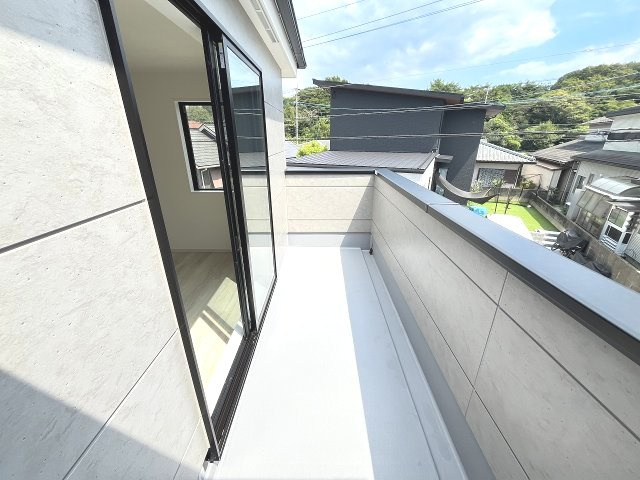 【バルコニー】 | 糟屋郡篠栗町和田4丁目5期　2号棟（全2棟）【仲介手数料無料・0円】 | 現地写真。