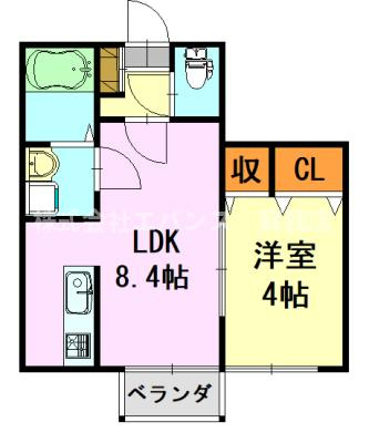 【間取り】 | ブリリアンＨＡＳＥＧＡＷＡ