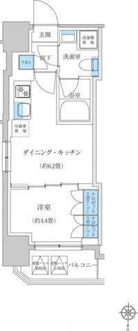 新品家具付きマンション西蒲田3(KaGood東京)の間取り|※間取りと異なる場合は現状を優先します。