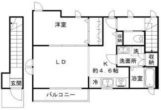 【間取り】 | サニーホームズ　Ｂ | 間取りです。