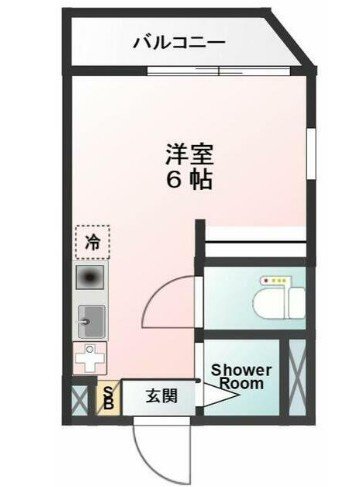 Glanbell墨田Ⅱの間取り