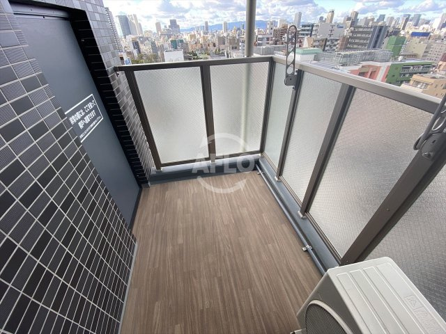 プレサンス上町台クレストのバルコニー|プレサンス上町台クレスト　バルコニー