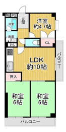山の手パラツィーナセシリアＡ館の間取り