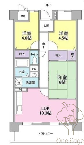 サクラハイム浦江の間取り