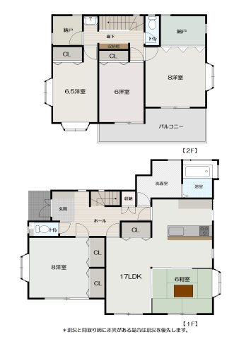 高知市福井町　中古戸建ての間取り