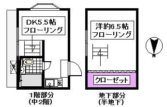 シティークレスト旭丘　１号館の間取り