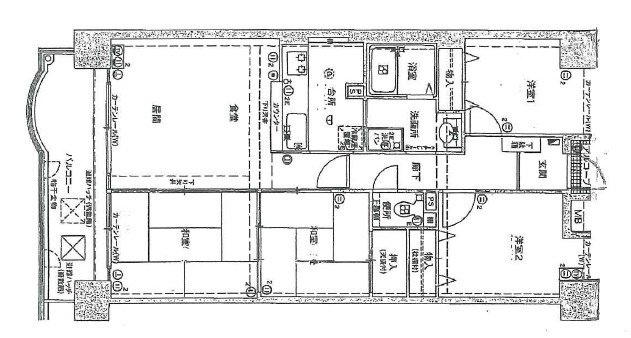 高砂アーバンコンフォート　15階の間取り|4LDKです。