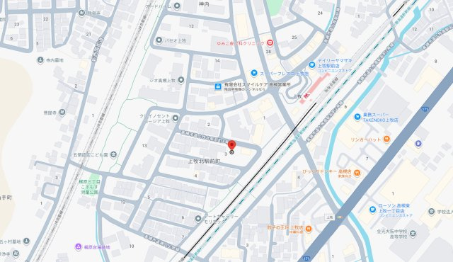 コルパーロ上牧の地図