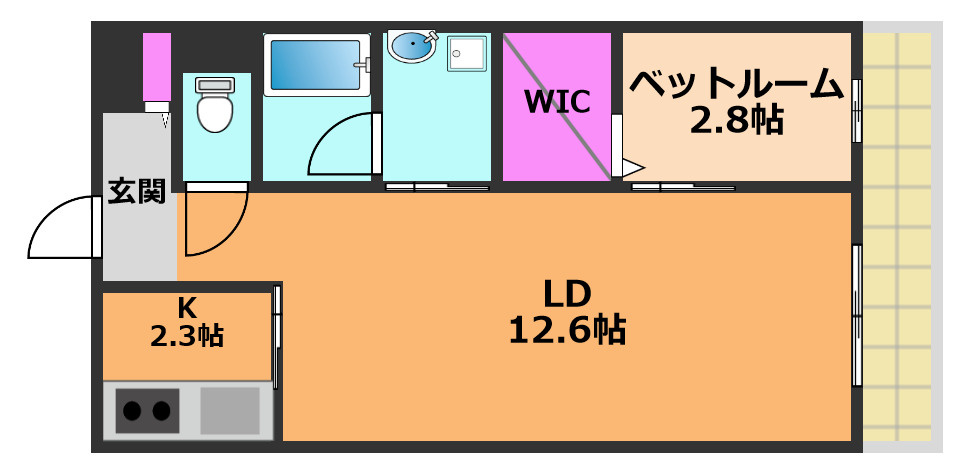 コルパーロ上牧の間取り