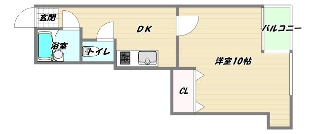 大阪市淀川区西三国３丁目の賃貸マンションの間取り