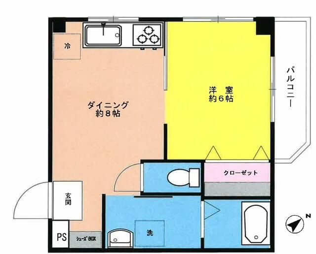 コーポ東豊の間取り