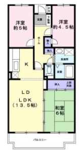 セレーノ園田の間取り