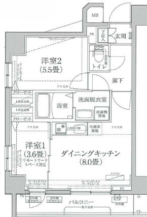 アイルプレミアム東京押上ノースの間取り