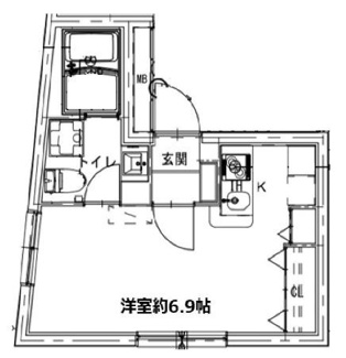 【間取り】 | カサブランカ上野入谷 | 間取りです。