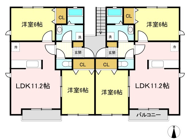 ヒルズ篠山の間取り